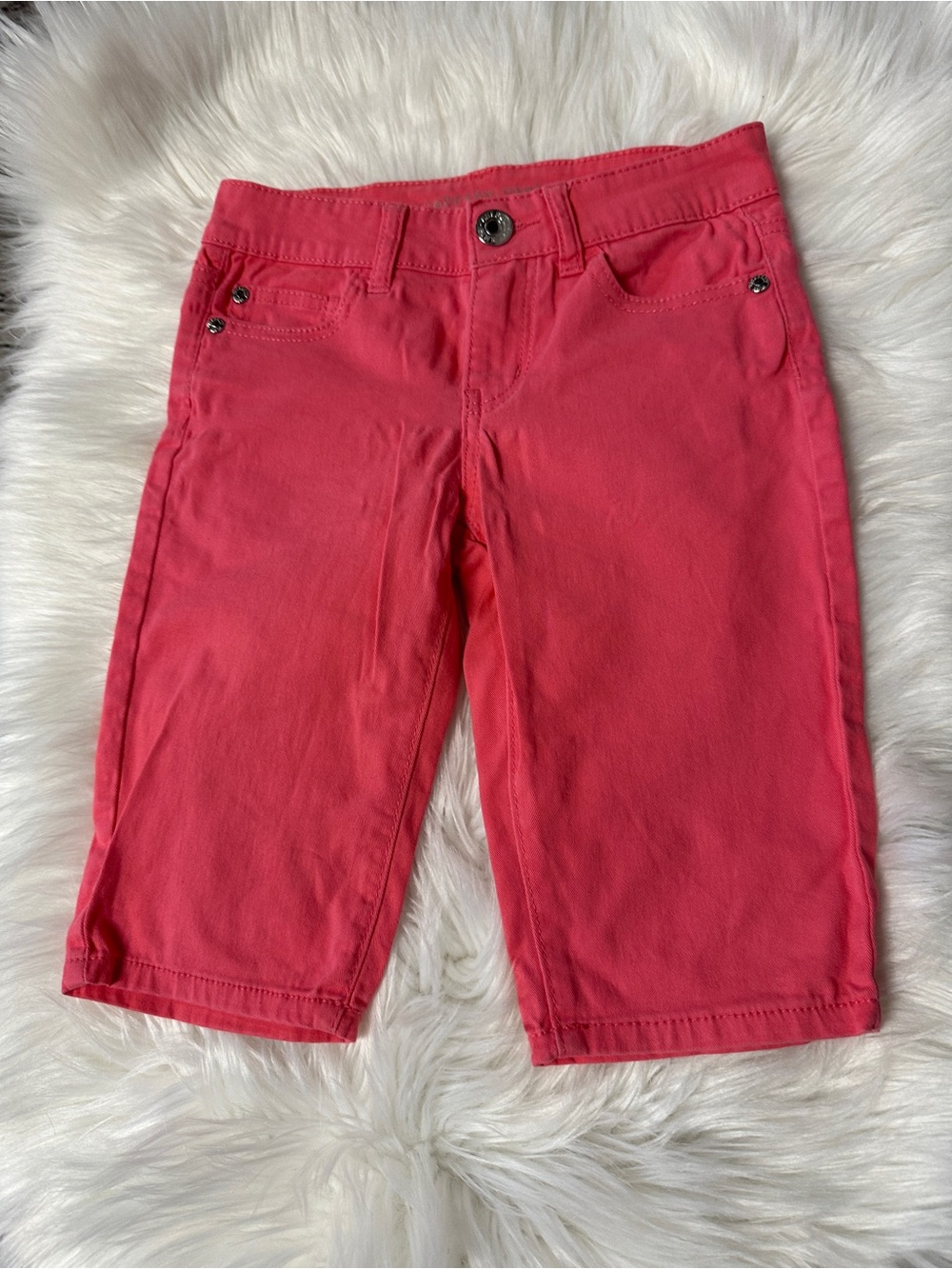 Celebrity Pink Girls Coral-Red Shorts